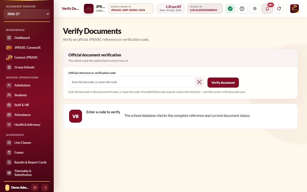 Verify Documents